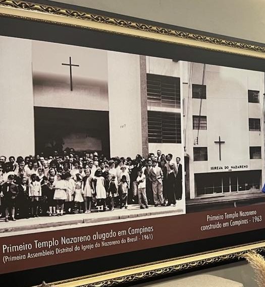 Primeiro Templo Nazareno alugado em Campinas (Primeira Assembleia Distrital da Igreja do Nazareno do Brasil, 1961) e primeiro templo construído em Campinas, 1963